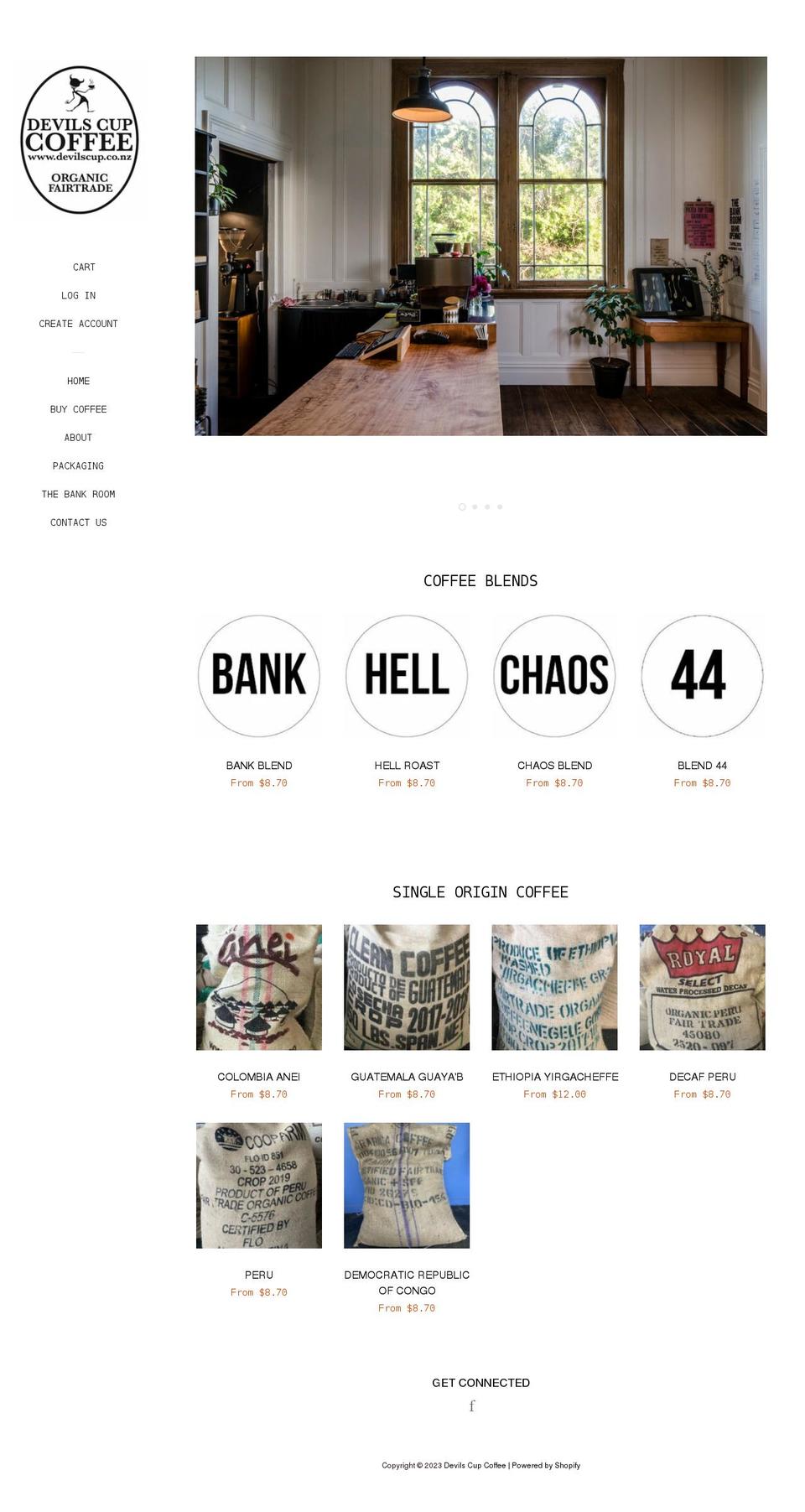 devilscup.co.nz shopify website screenshot