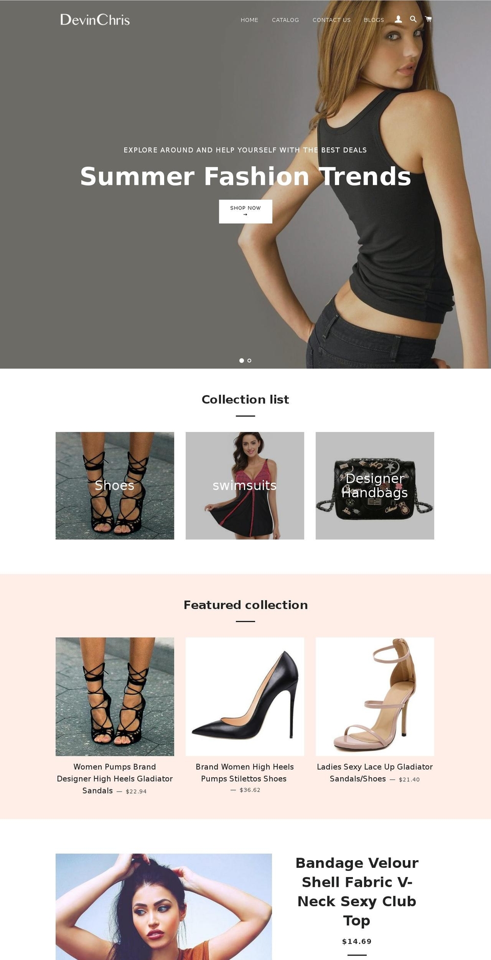 devinchris.com shopify website screenshot