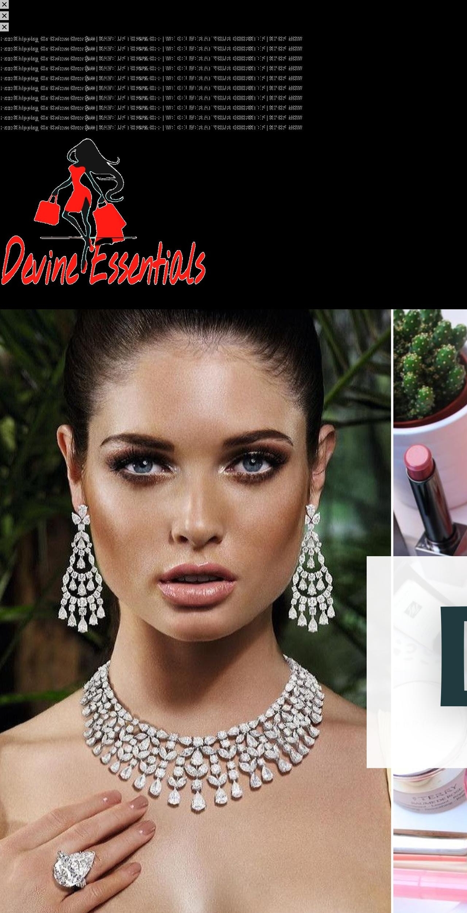 devine-essentials.com shopify website screenshot