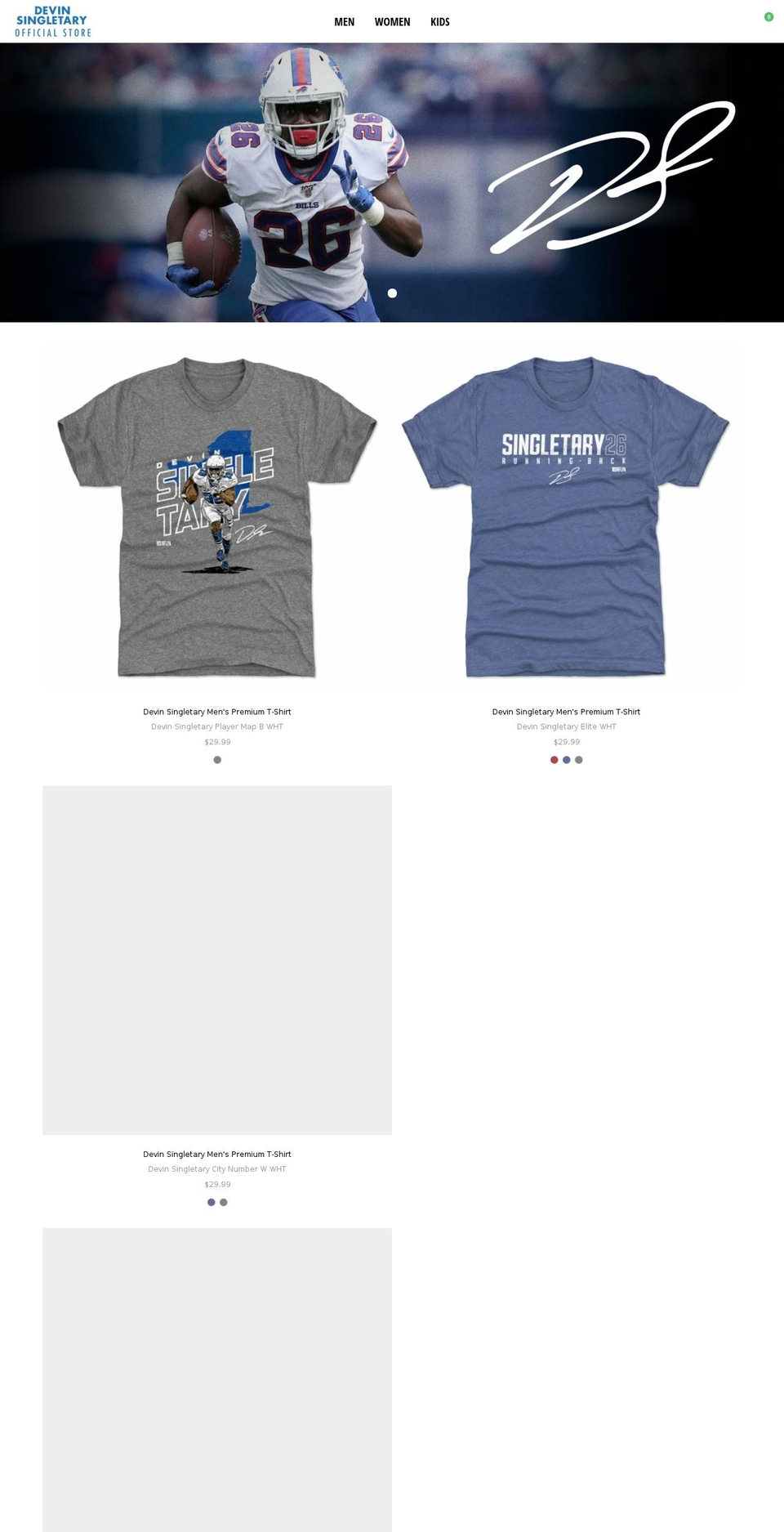 Storefront theme v- Shopify theme site example devinsingletary26.com