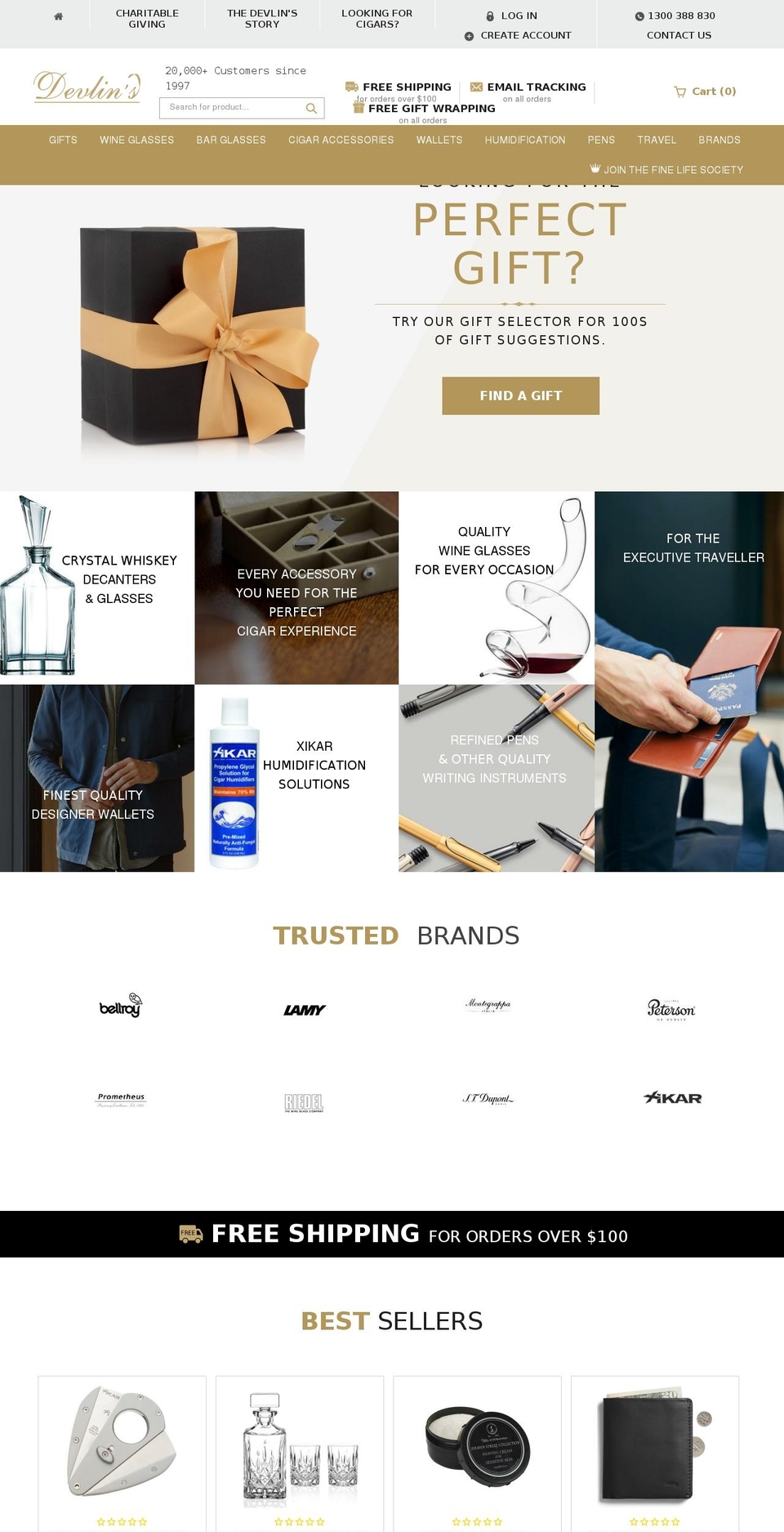 devlinsonline.com — Shopify storefront screenshot