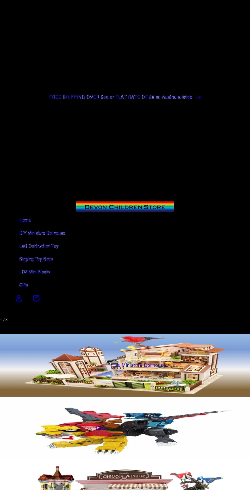 devonchildrenstore.com.au shopify website screenshot