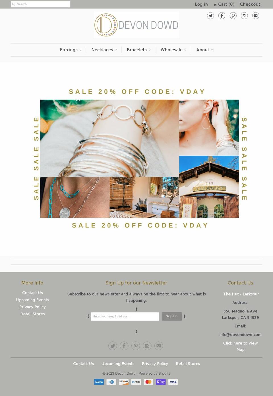 devondowd.com shopify website screenshot
