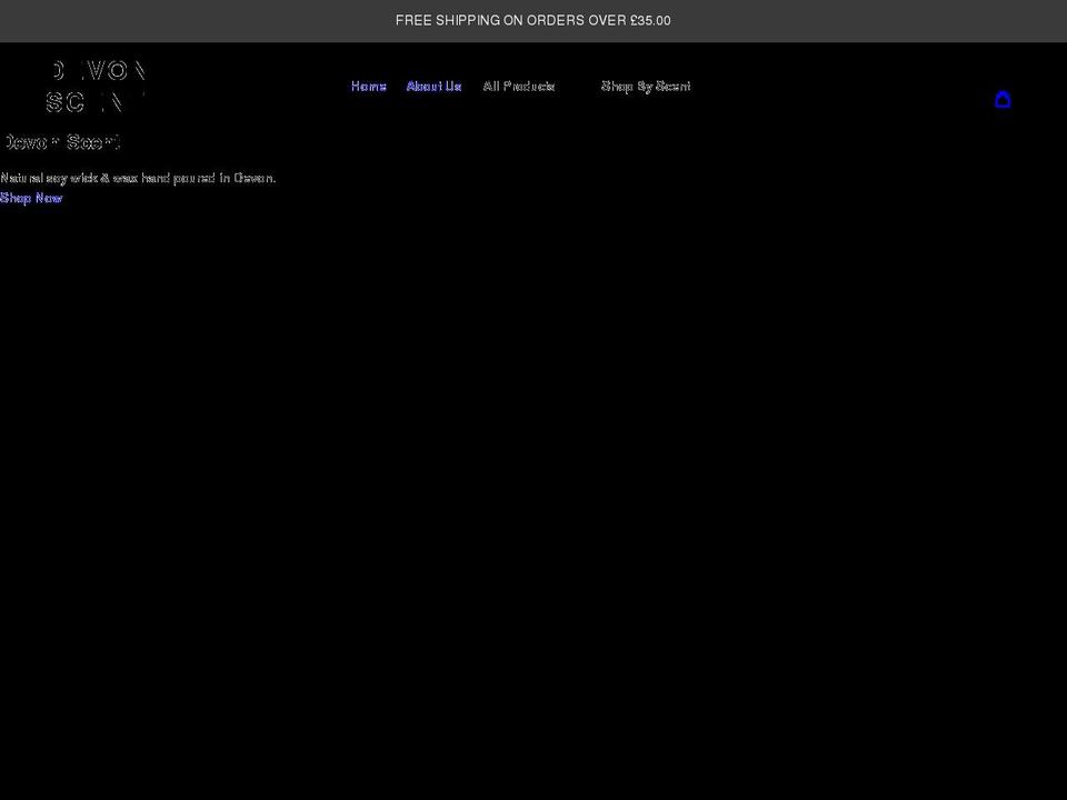 devonscent.com shopify website screenshot