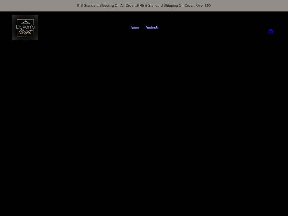 devonscloset.com shopify website screenshot