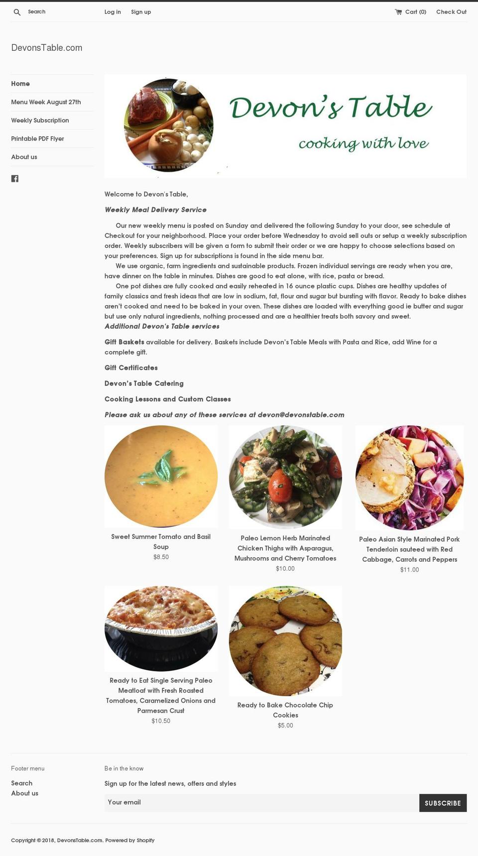 devonstable.com — Shopify storefront screenshot