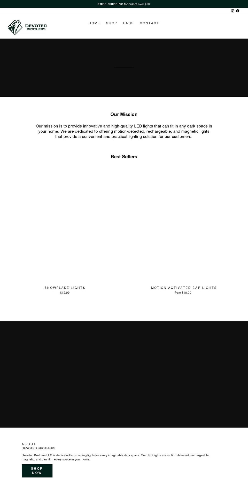 devotedbrothers.com shopify website screenshot