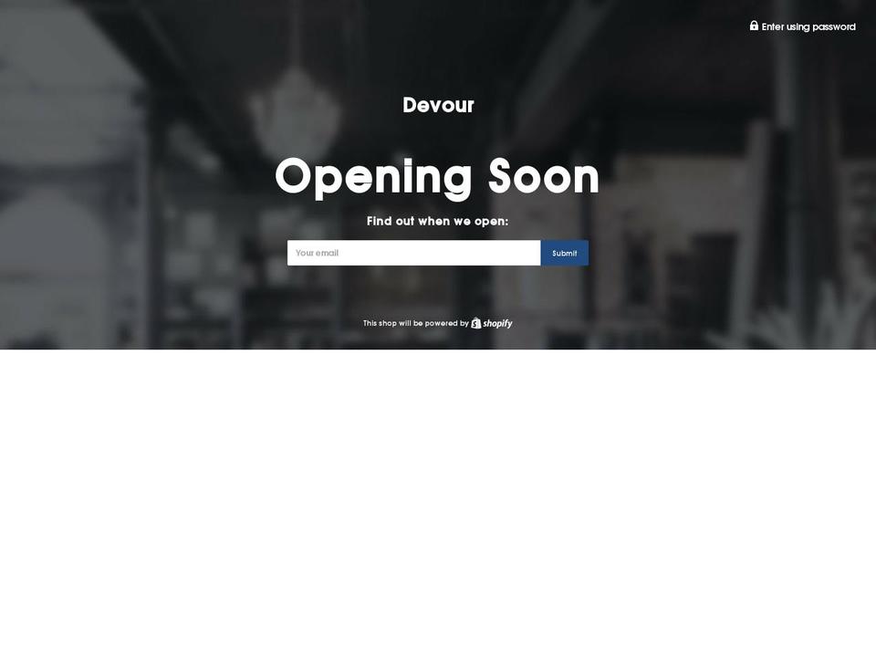devourperfumery.com — Shopify storefront screenshot