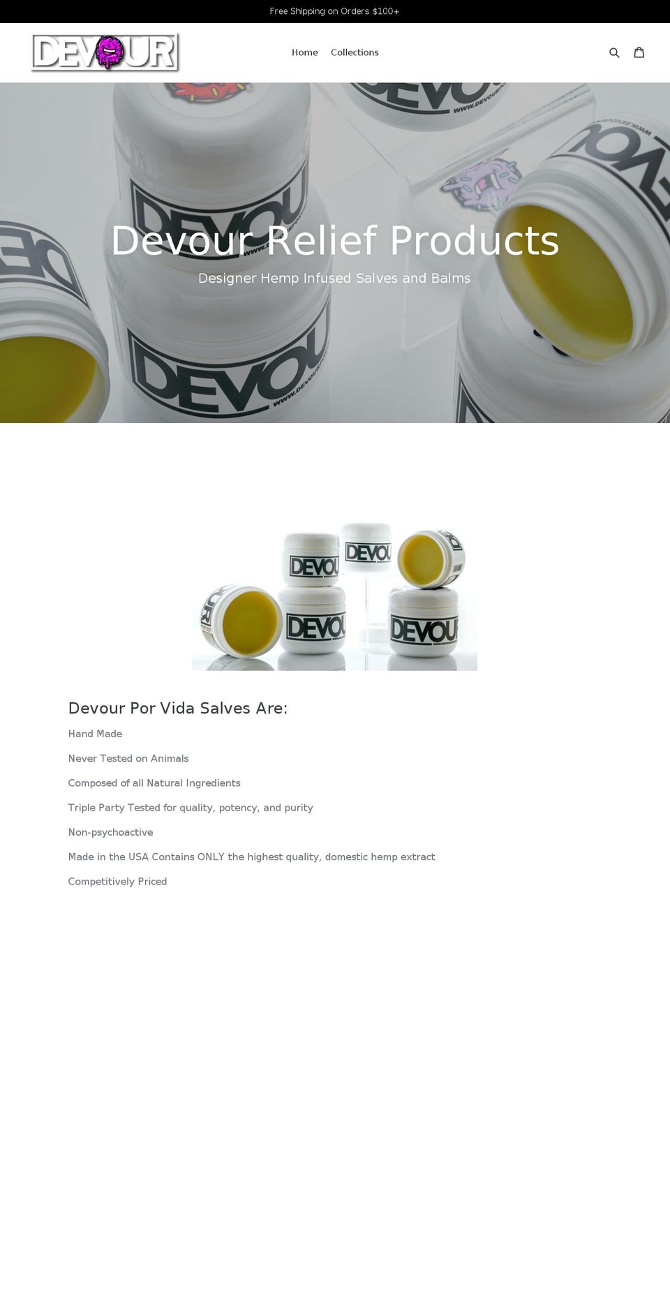 devourporvida.com shopify website screenshot