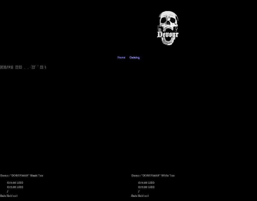 devoursupply.com shopify website screenshot