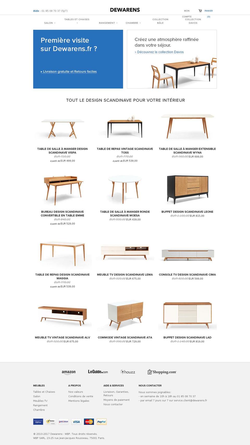 dewarens.com shopify website screenshot