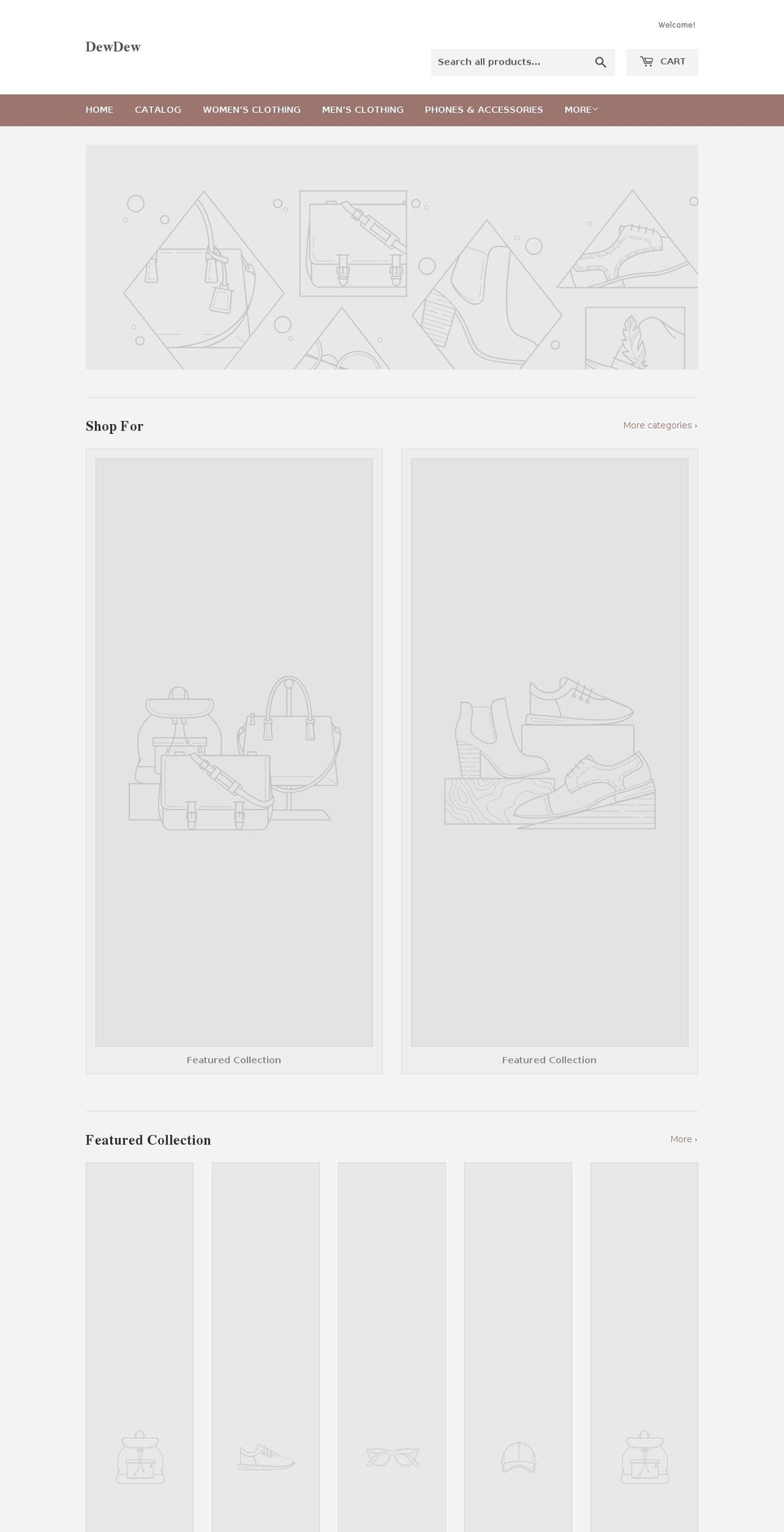 dewdew.com — Shopify storefront screenshot