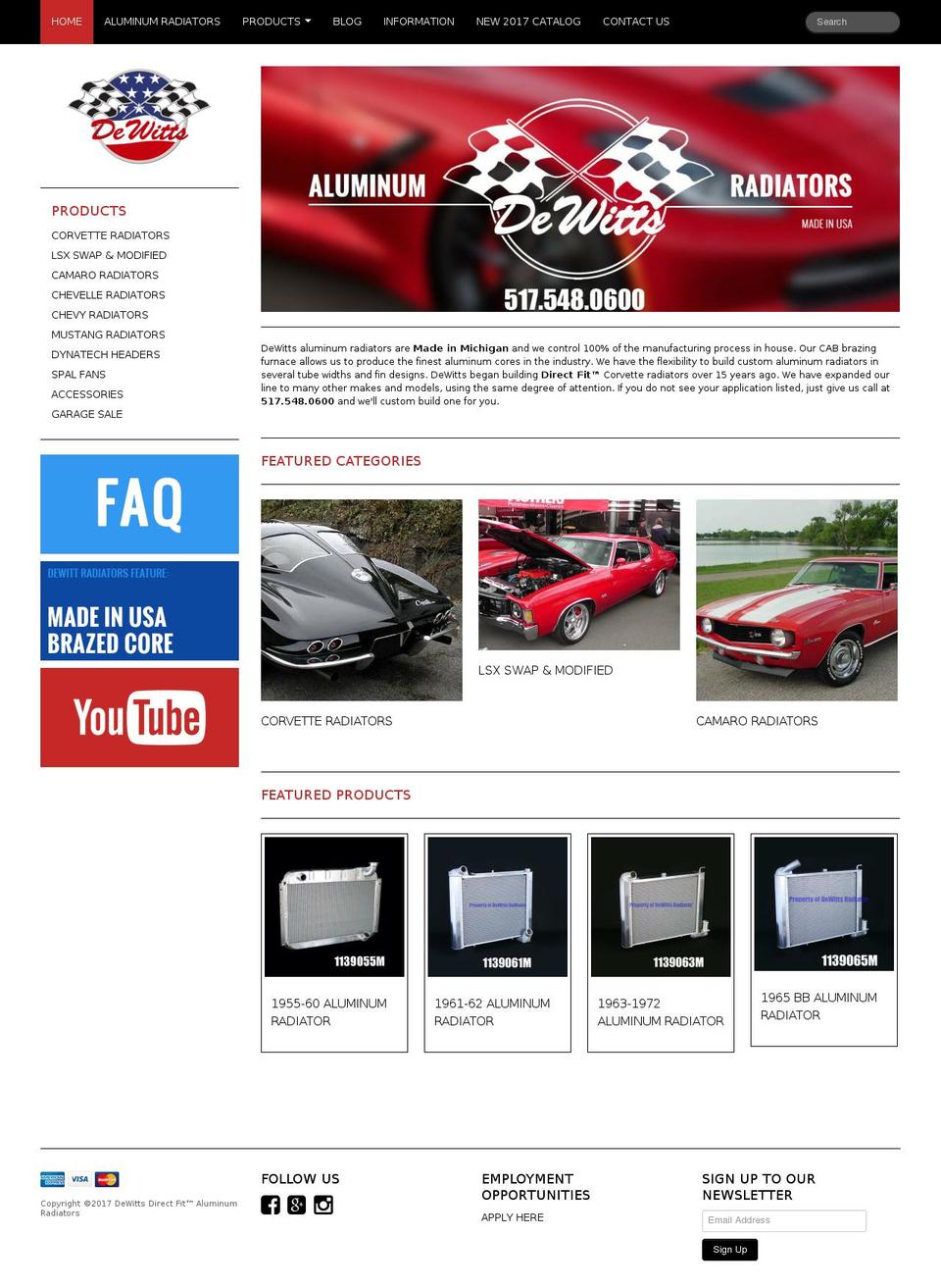 dewitts.com shopify website screenshot