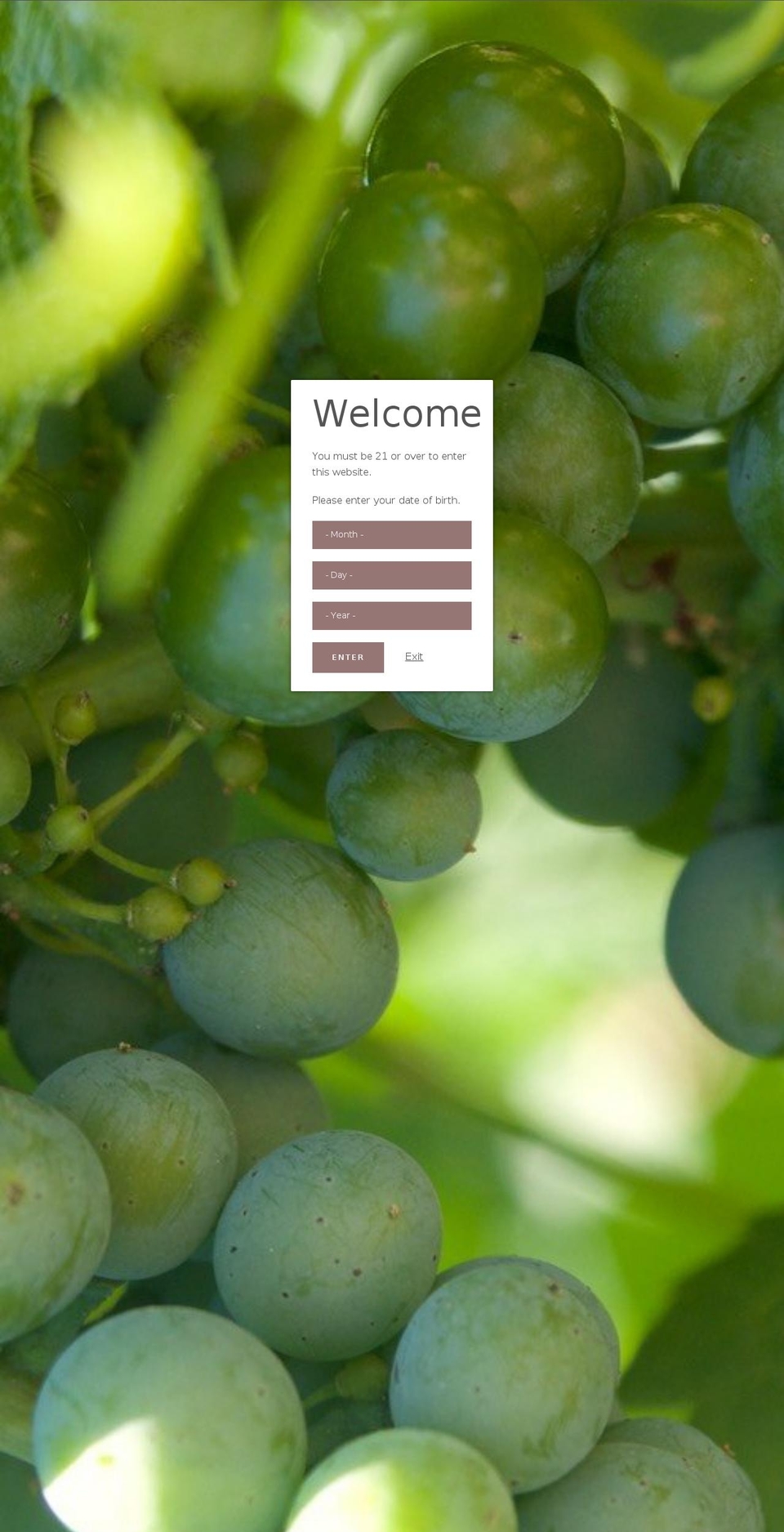 dewittvineyard.com shopify website screenshot