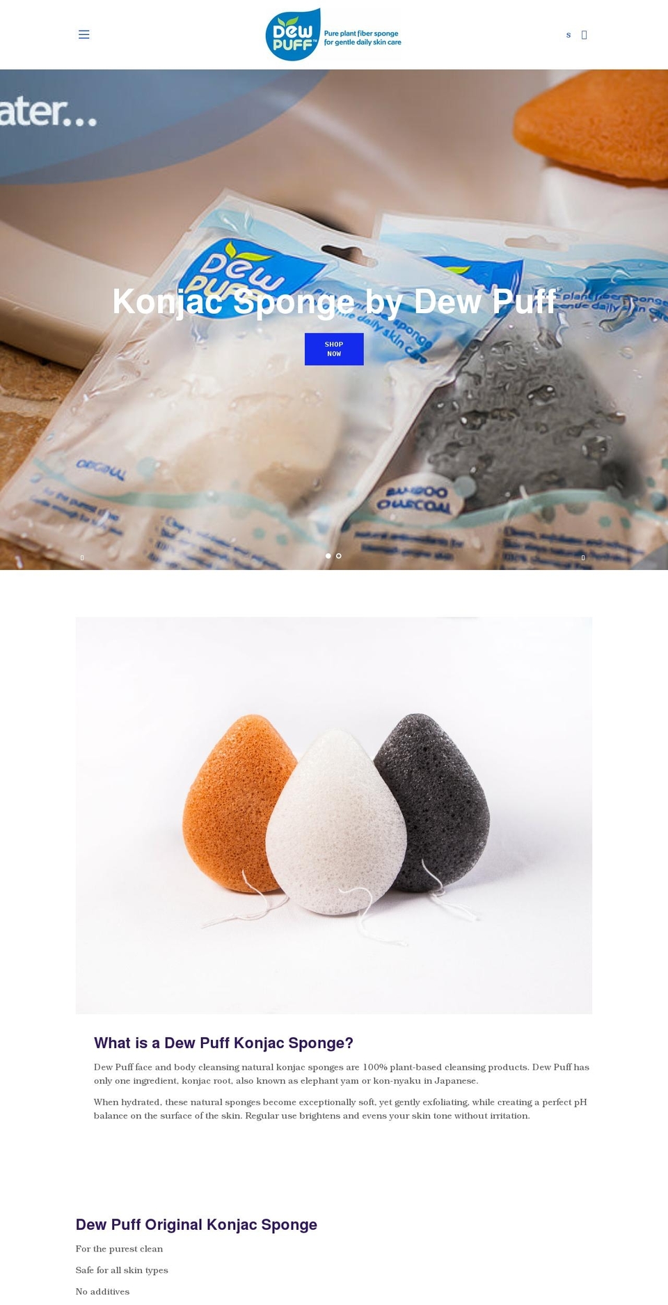 dewpuff.com shopify website screenshot