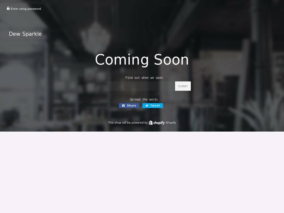 dewsparkle.com — Shopify storefront screenshot