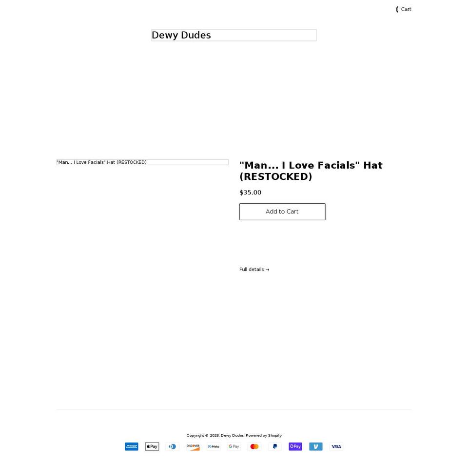 dewydudes.com shopify website screenshot