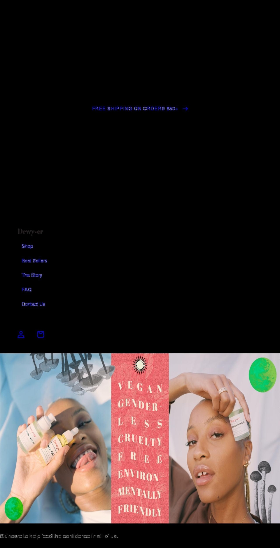 dewyerskin.com shopify website screenshot