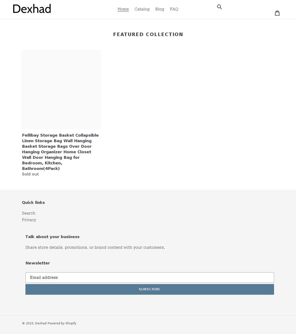 dexhad.com shopify website screenshot