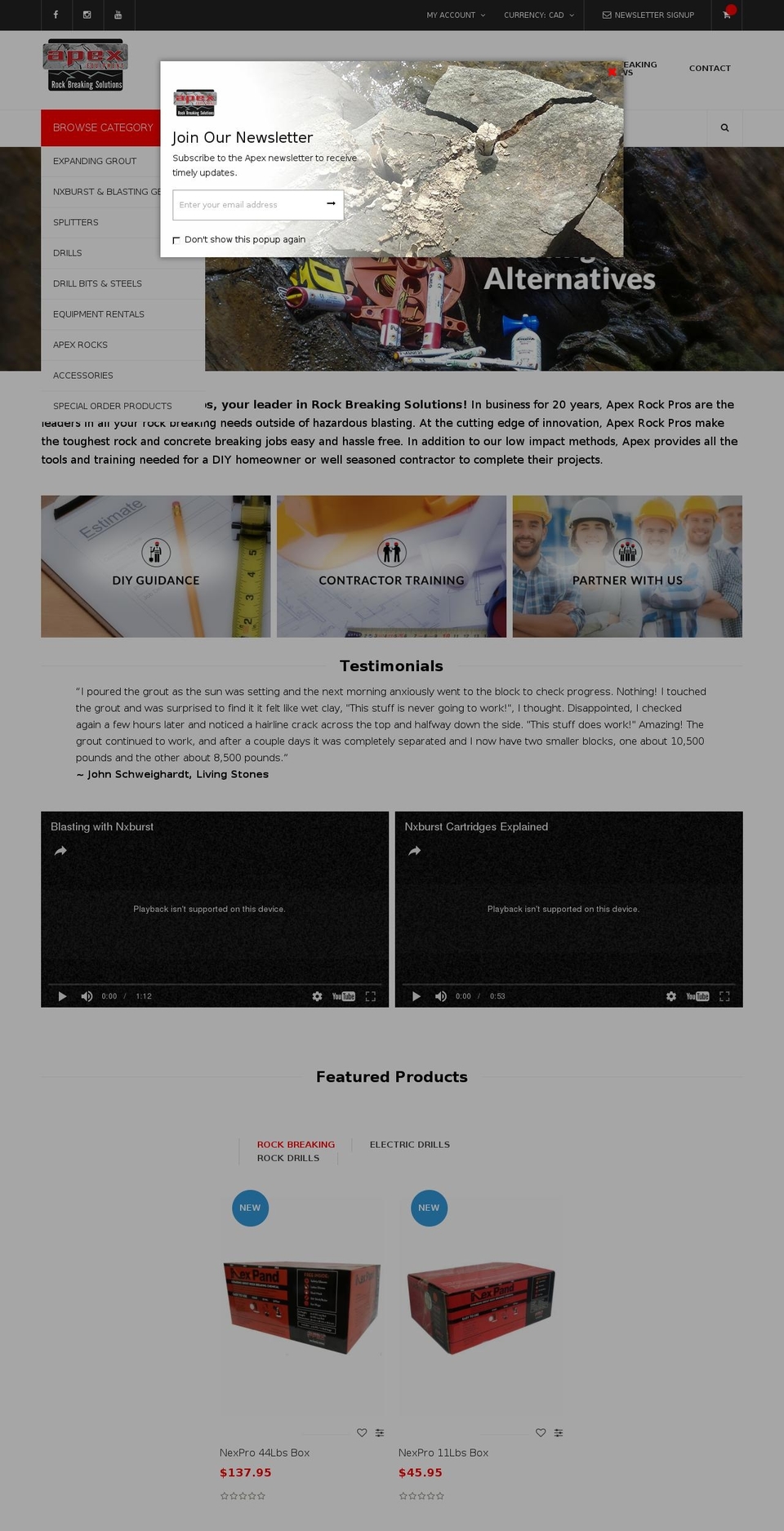 Copy of Mobilia Shopify theme site example dexpancanada.ca