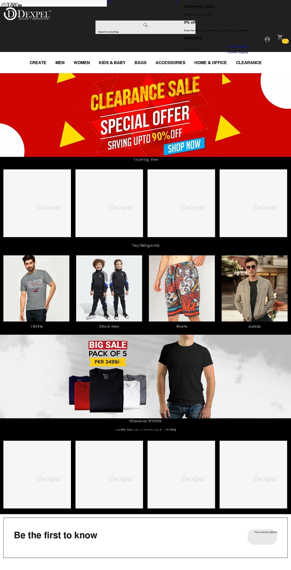 install-me-yourstore-v3-0-0 Shopify theme site example dexpel.com