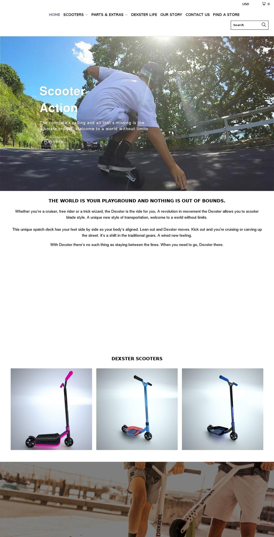 dexster.com — Shopify storefront screenshot