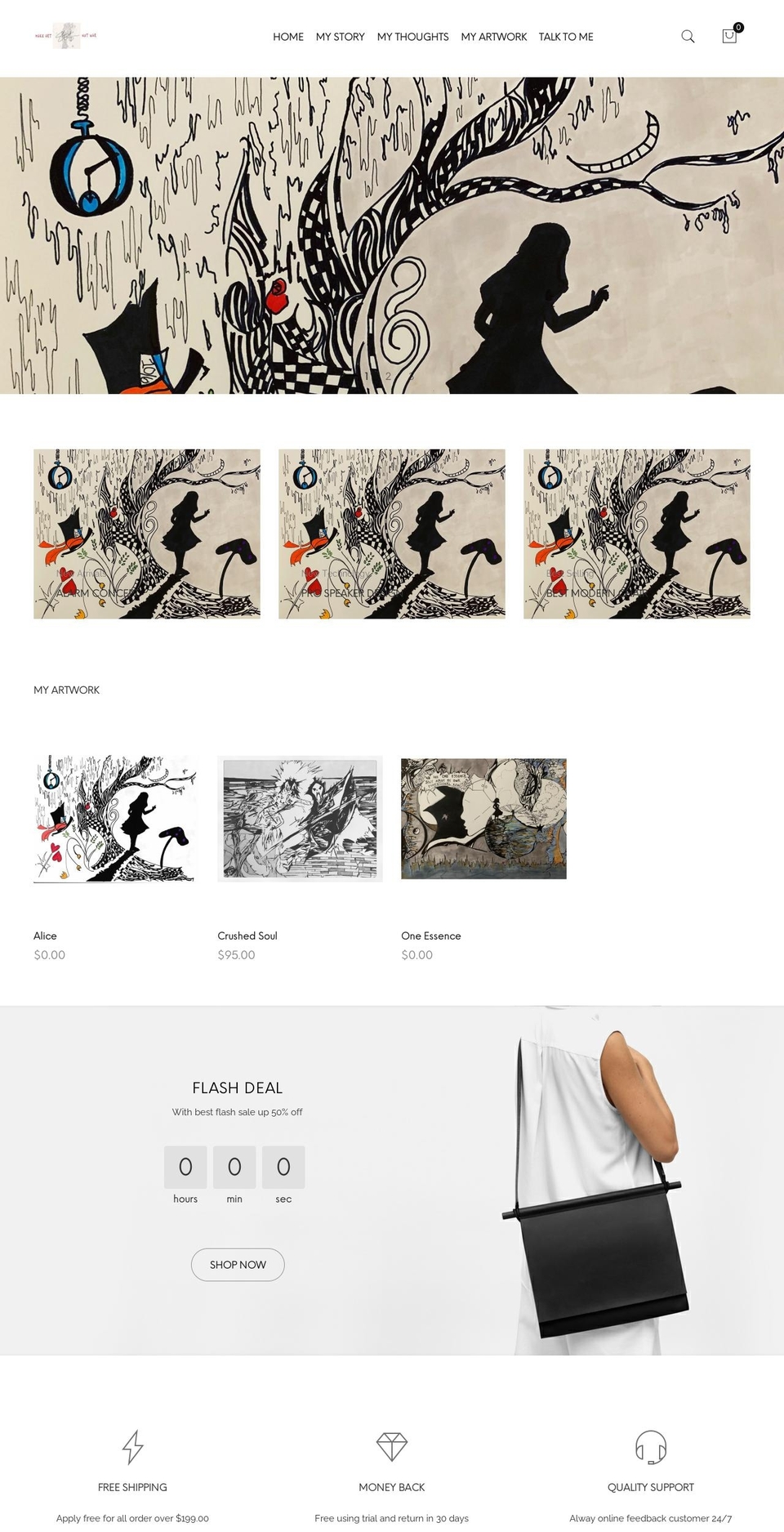 dexterfineartproductions.com shopify website screenshot