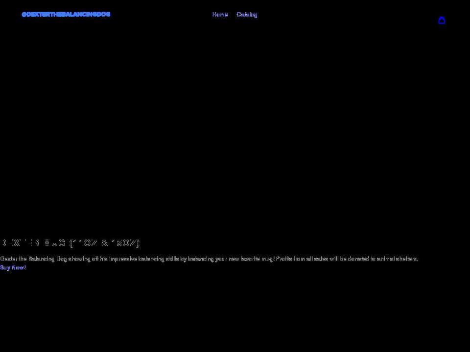 dexterthebalancingdog.com shopify website screenshot