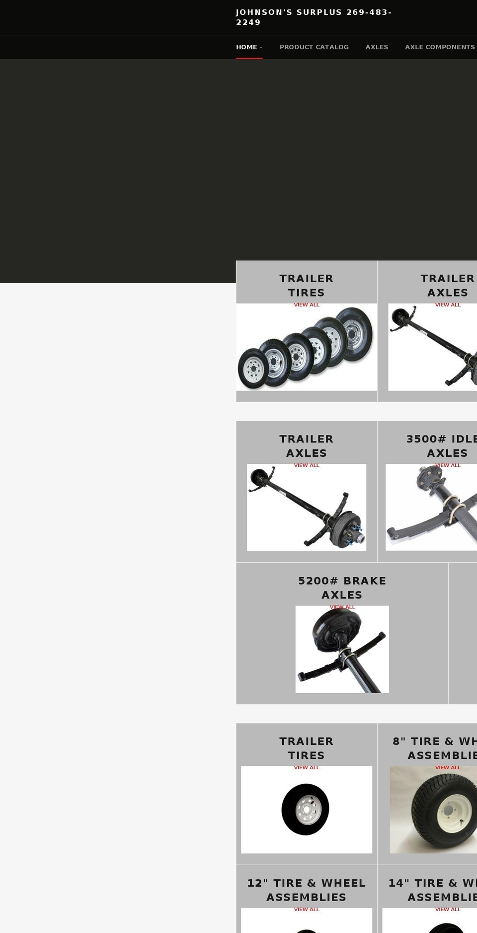 dextertrailerbrakes.com — Shopify storefront screenshot