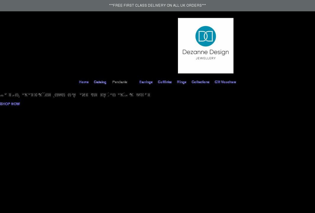dezannedesign.com shopify website screenshot