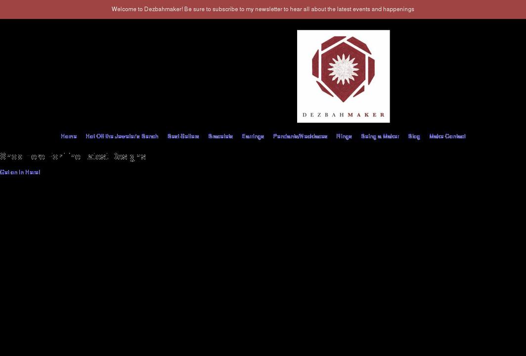 dezbahmaker.com shopify website screenshot