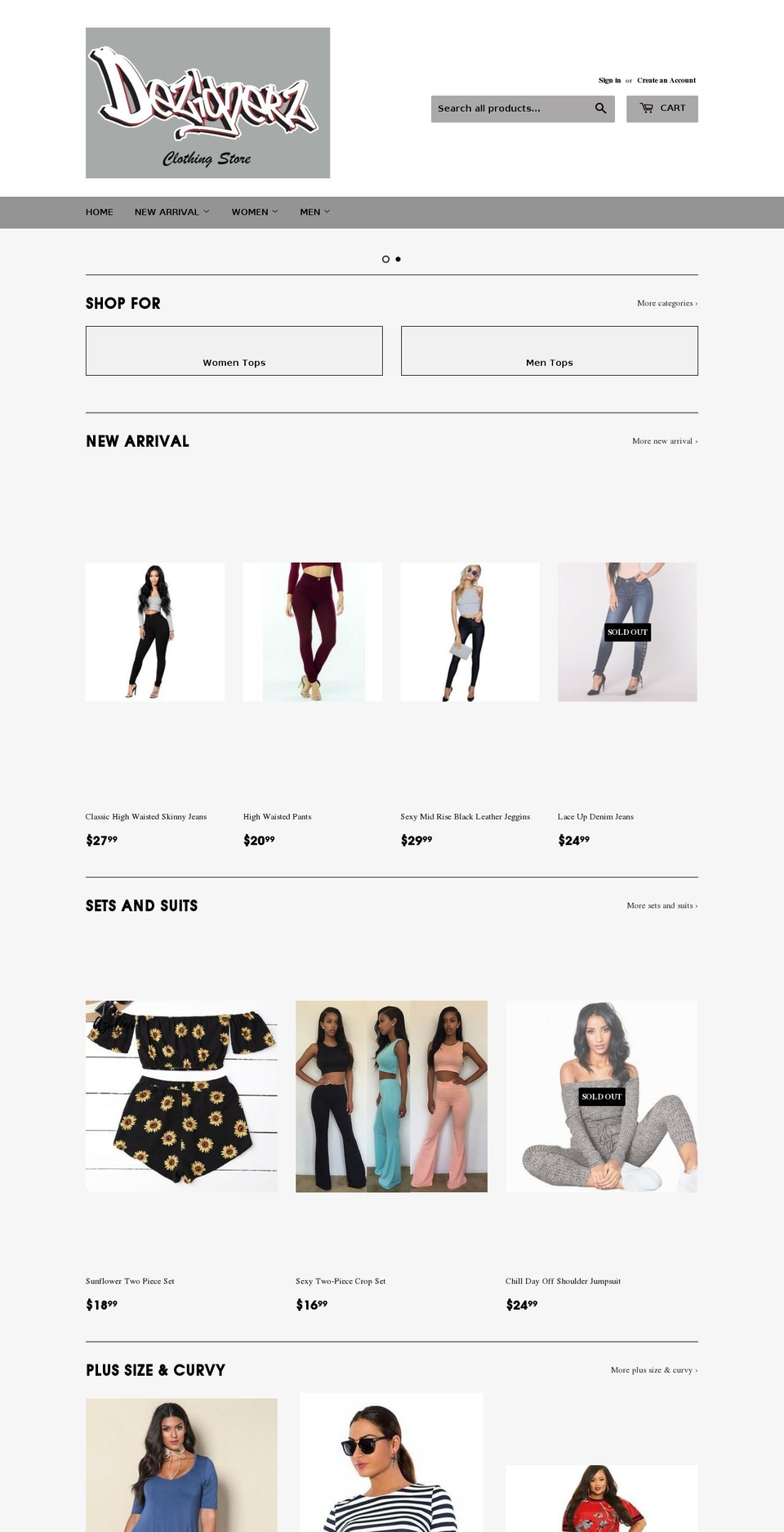 dezignerz.net shopify website screenshot