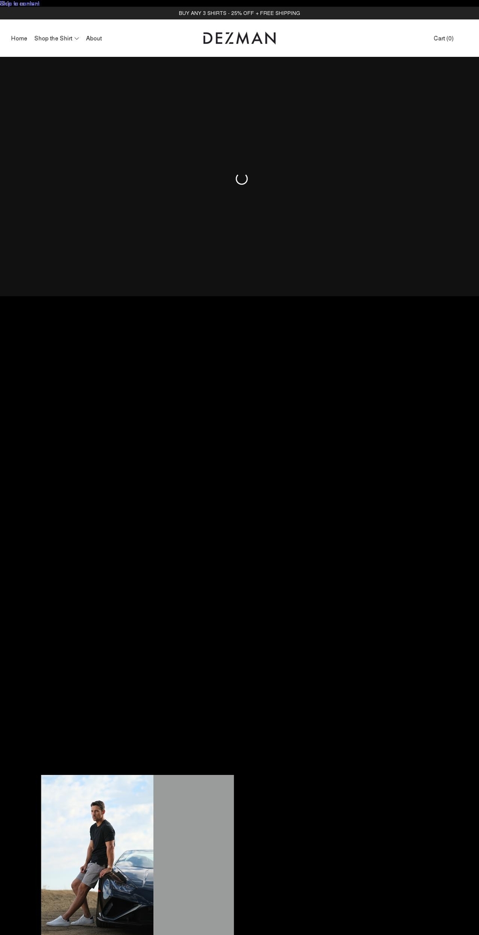 dezmanclothing.com shopify website screenshot