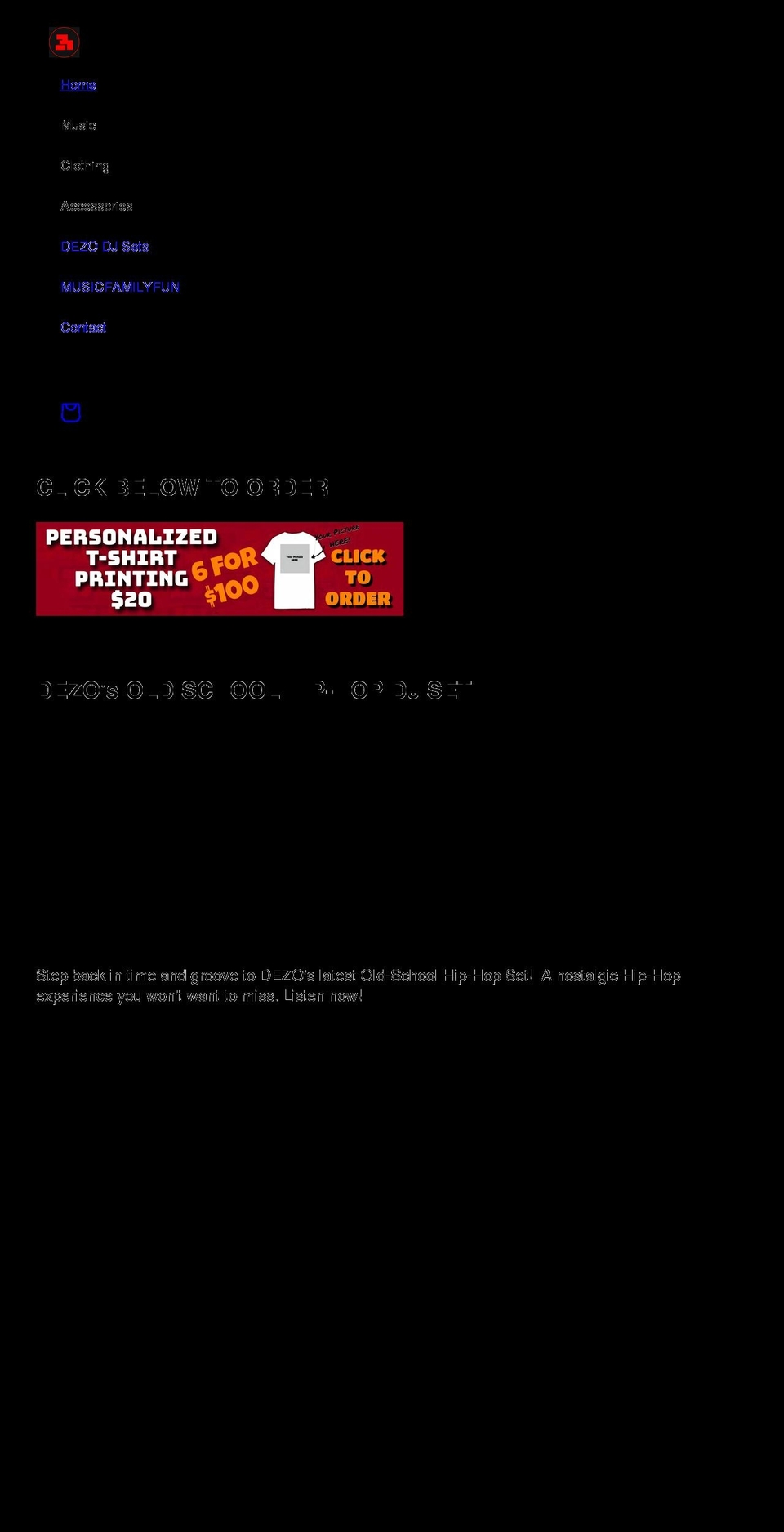 dezowilliams.com shopify website screenshot