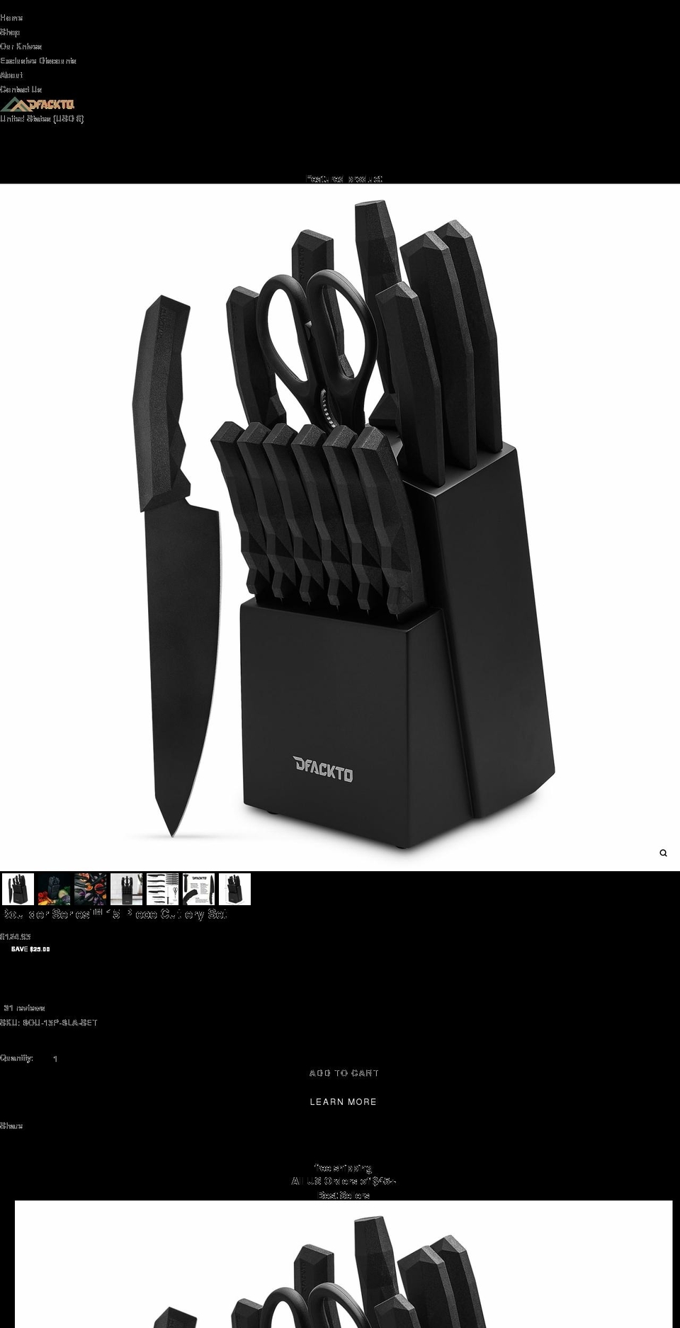 dfackto.com shopify website screenshot