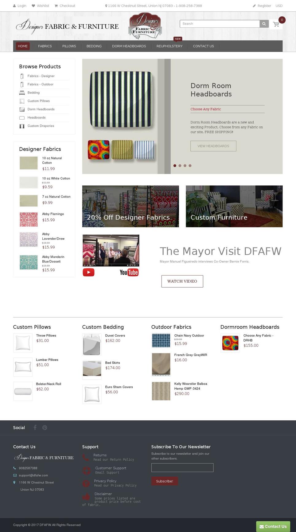 dfafw.com shopify website screenshot