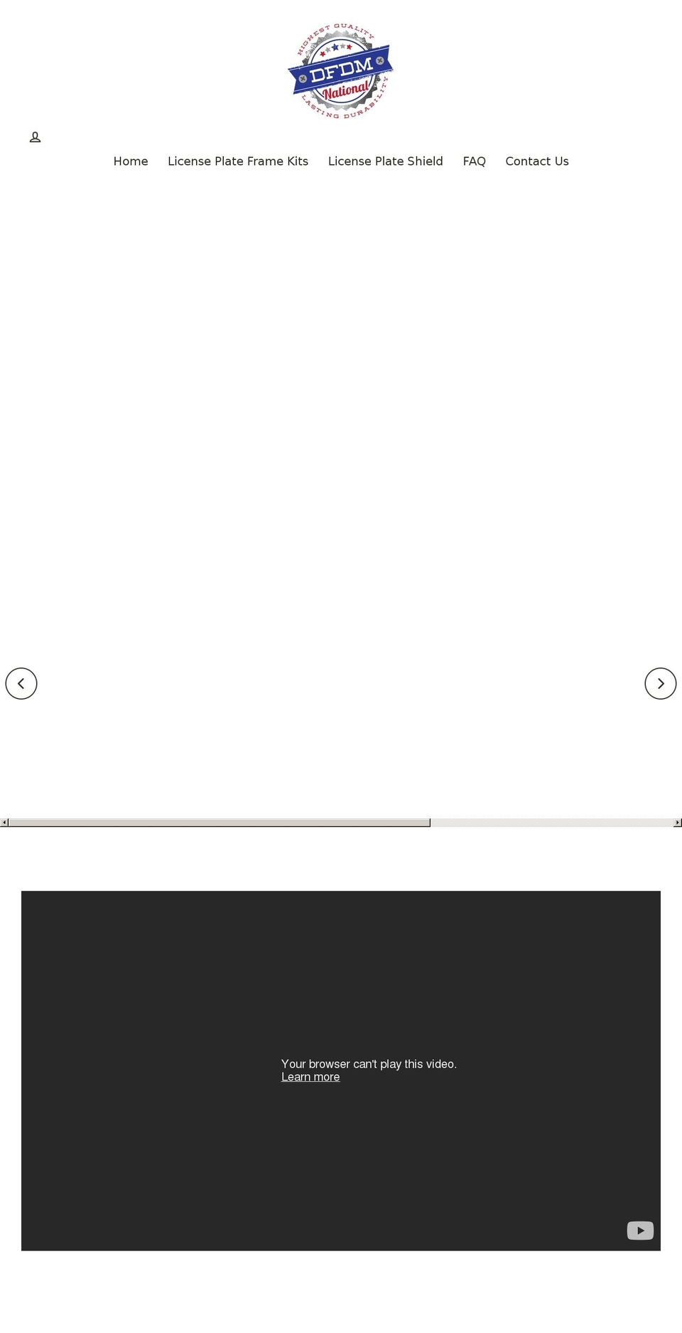 dfdmnational.com shopify website screenshot