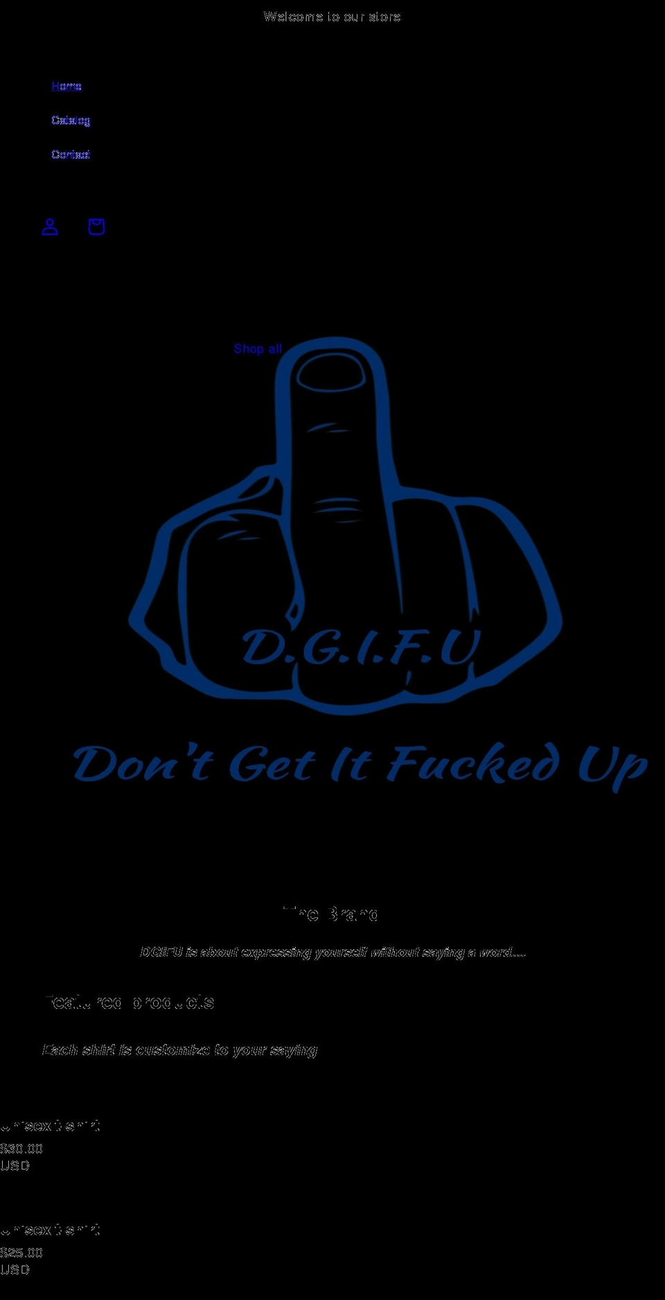 dgifu.com shopify website screenshot