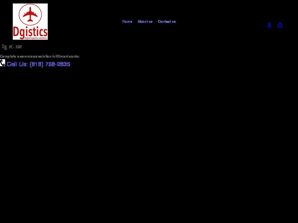 dgistics.com shopify website screenshot
