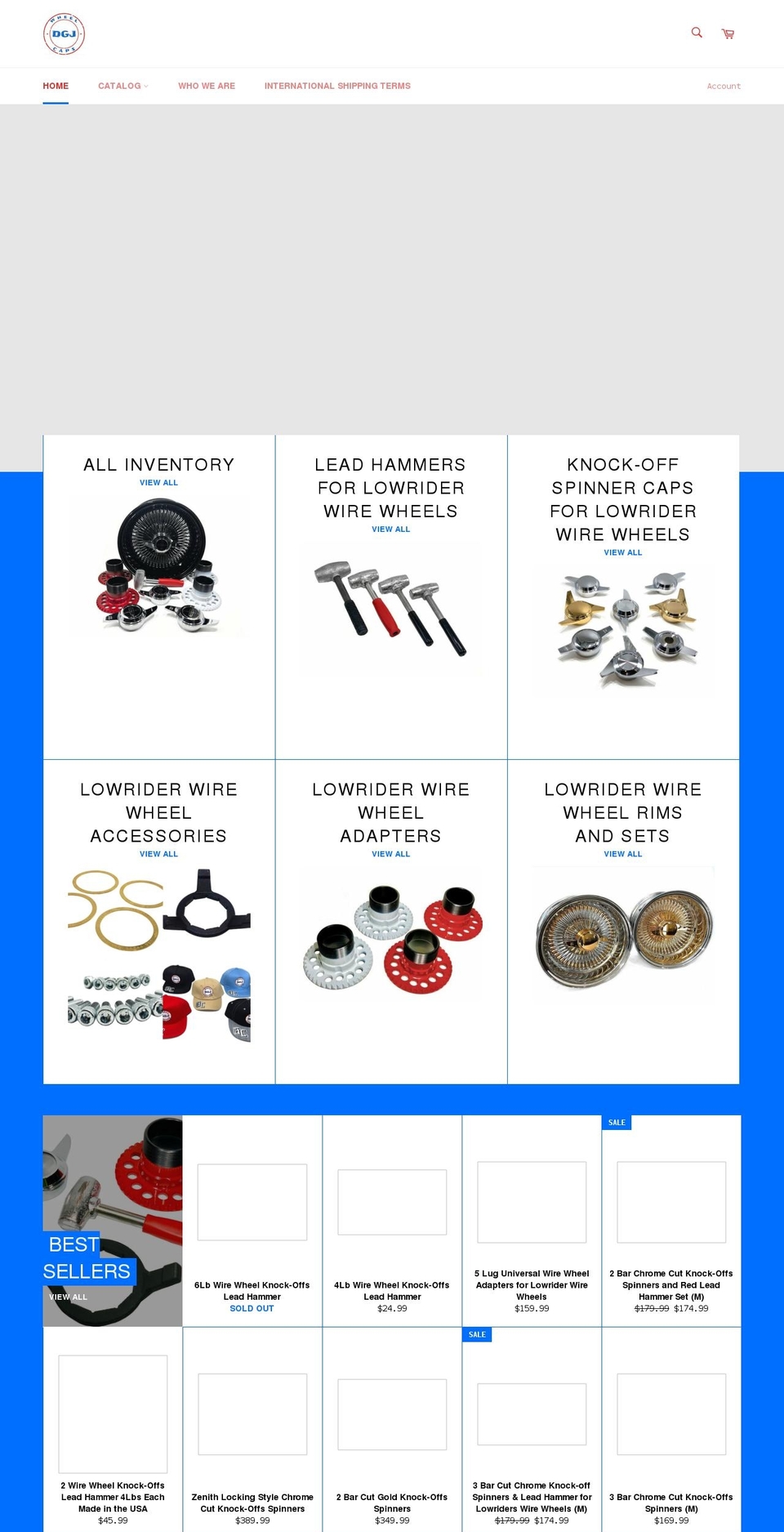dgjwheelcaps.com shopify website screenshot