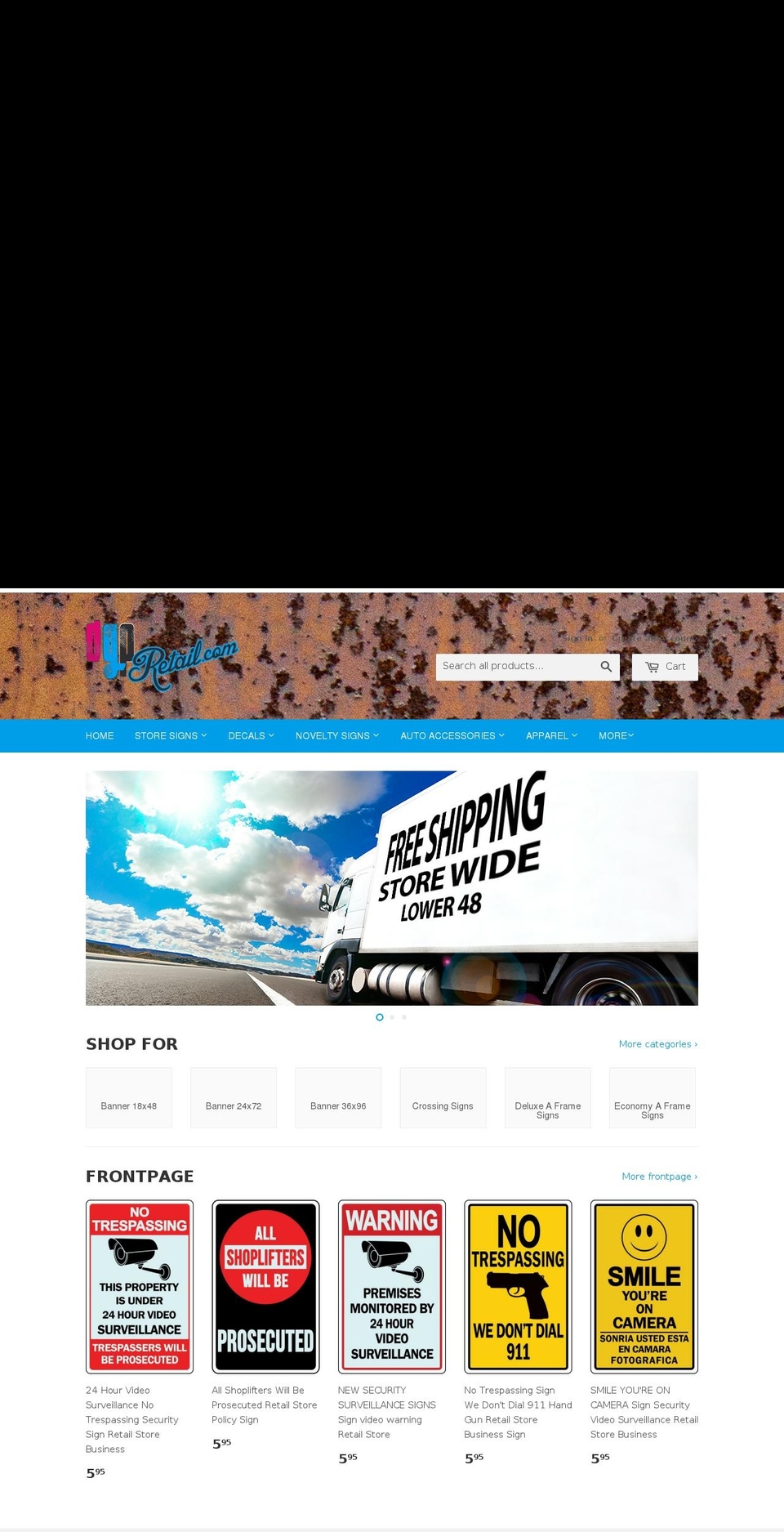 dgpretail.com shopify website screenshot