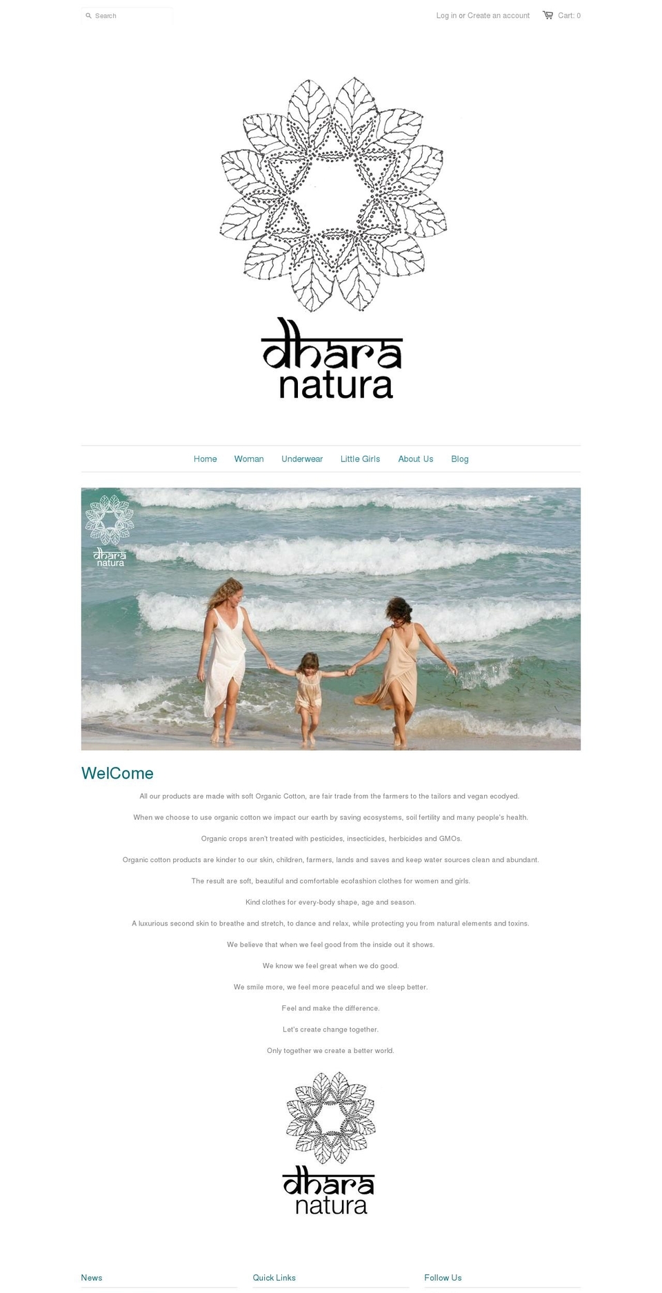 dharanatura.com — Shopify storefront screenshot