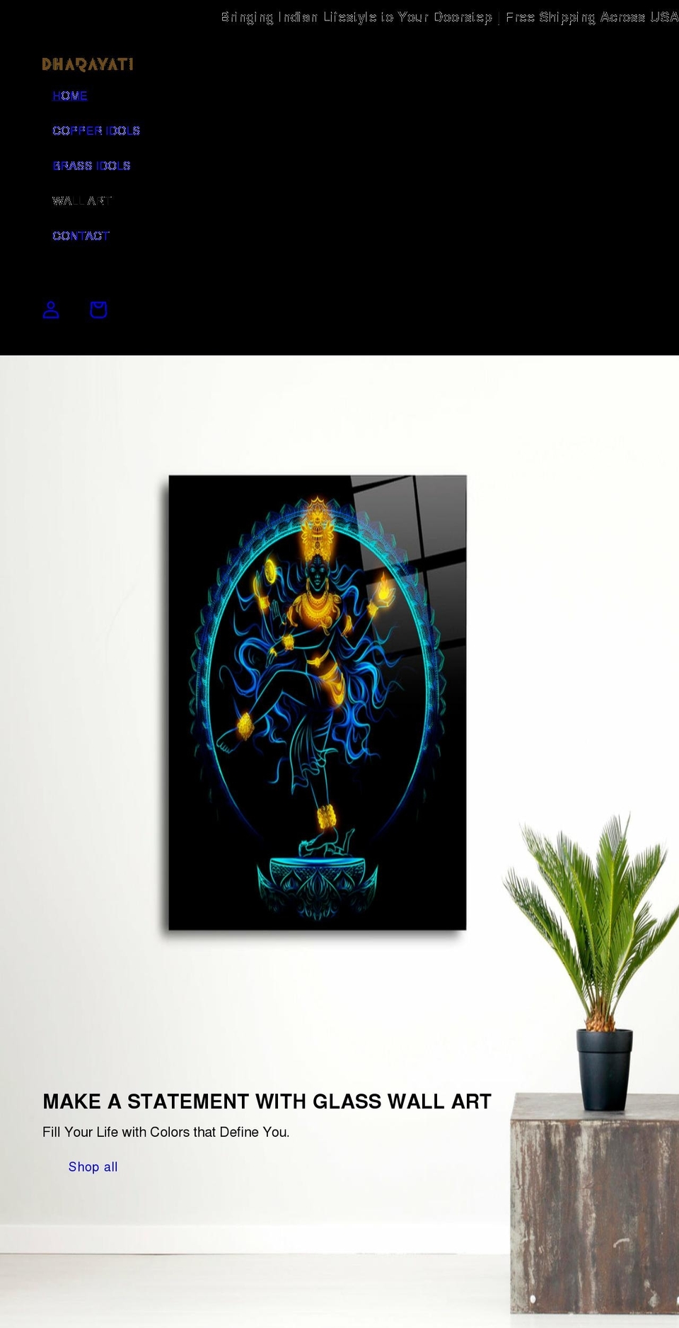 dharayati.com shopify website screenshot