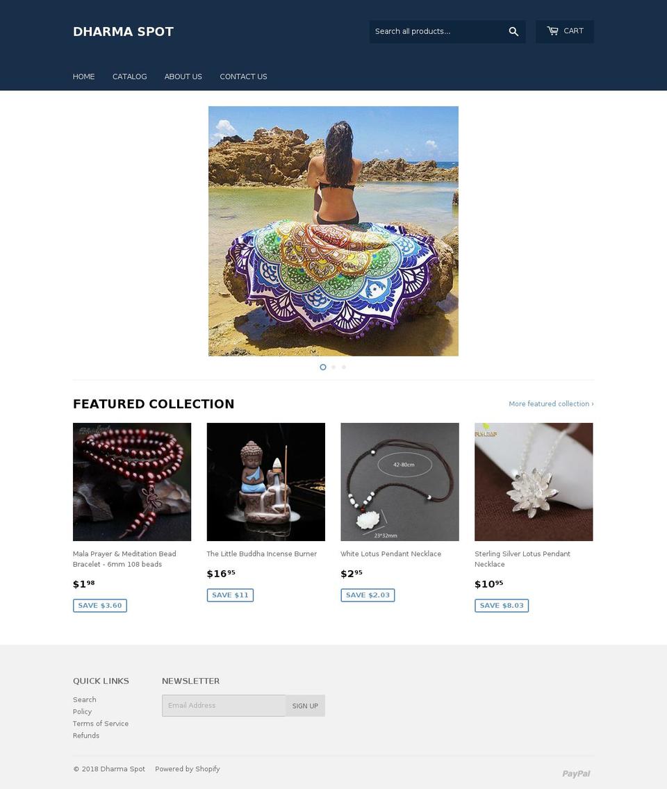 dharmaspot.com — Shopify storefront screenshot
