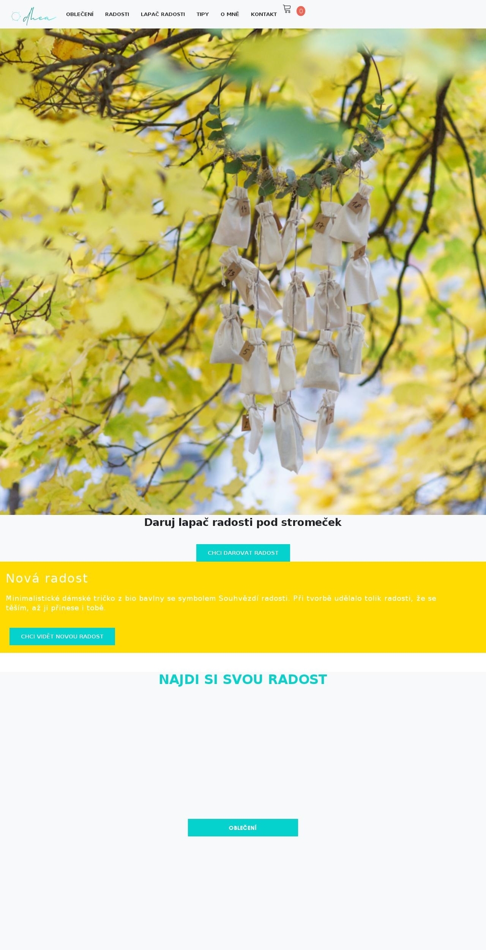 dhea.cz shopify website screenshot