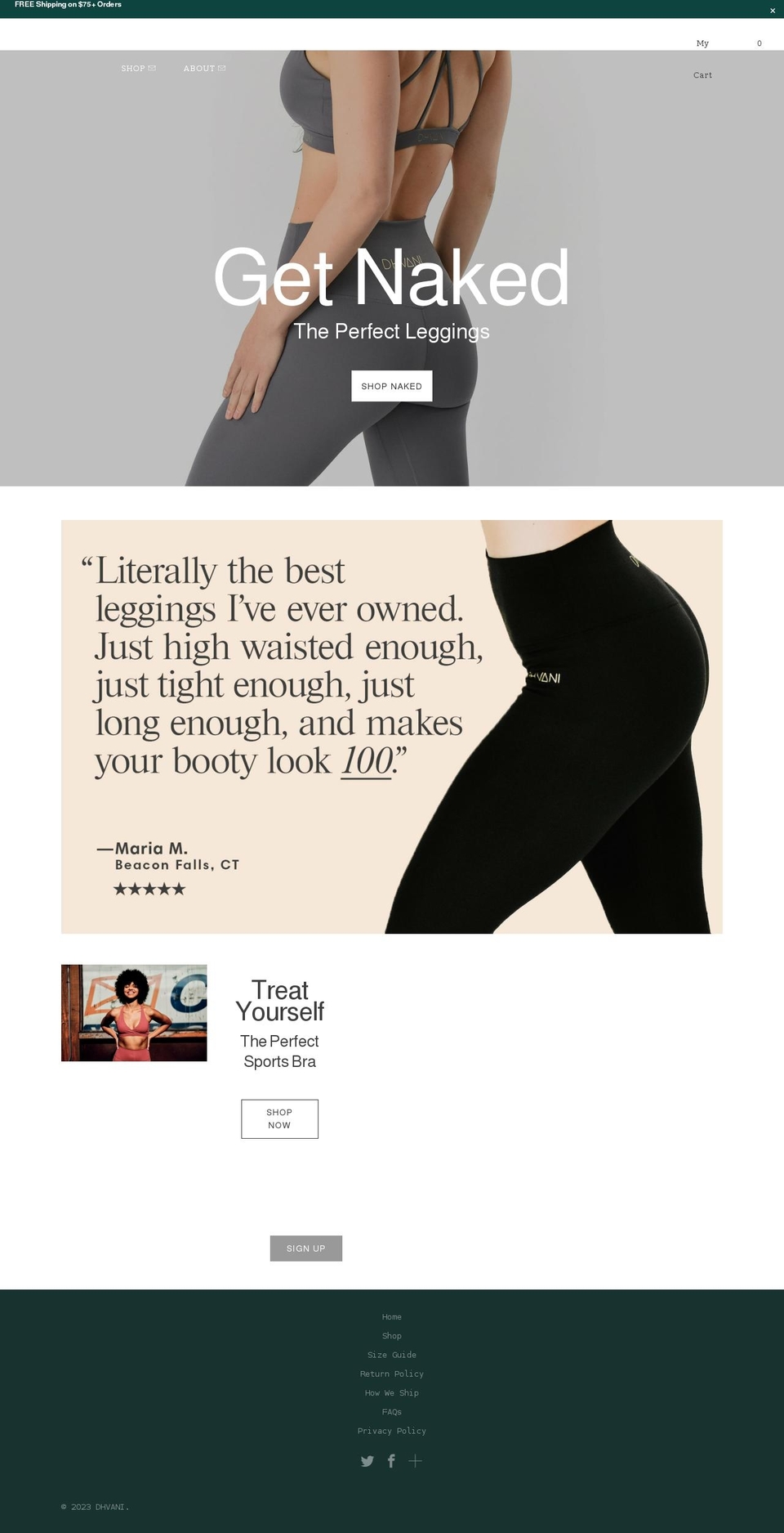 dhvaniwear.com — Shopify storefront screenshot