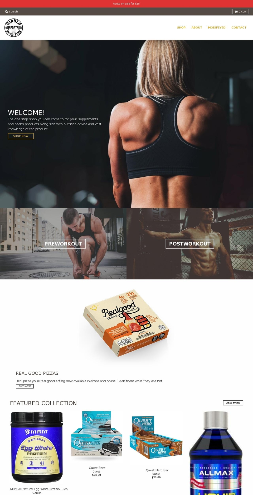 diablosn.com — Shopify storefront screenshot