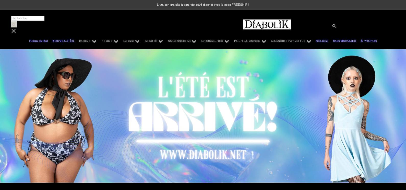 Copy of EZShop Shopify theme site example diabolik.net