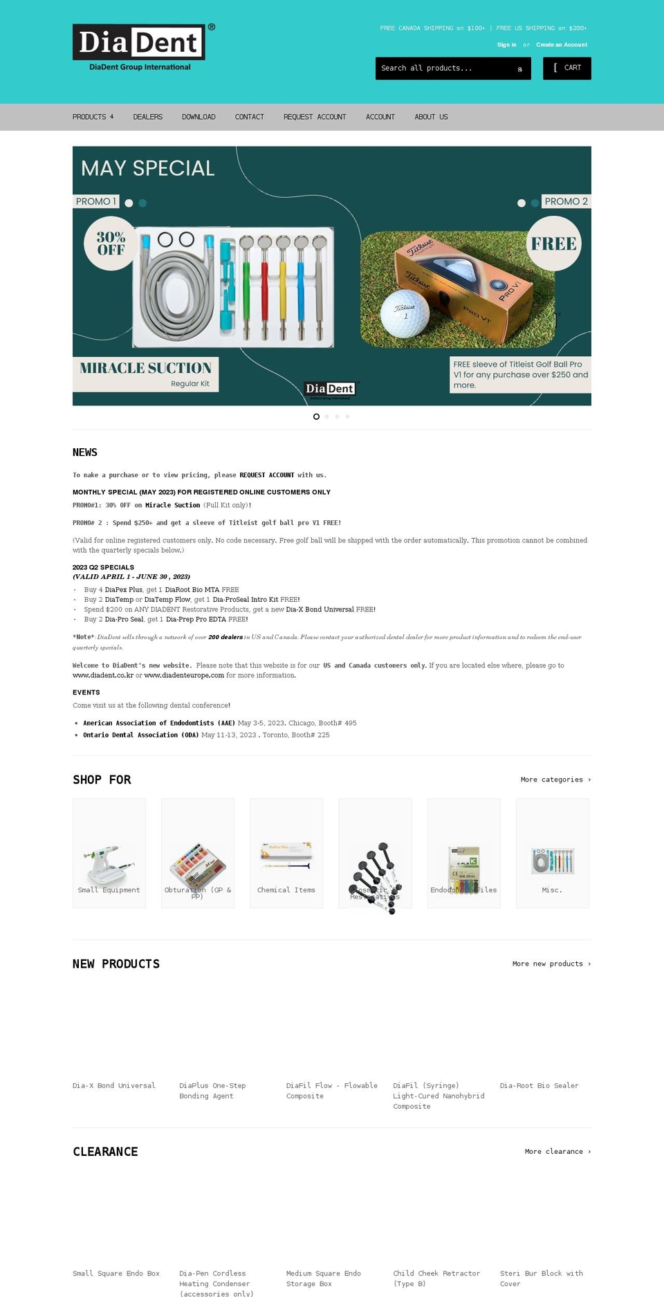diadent.com shopify website screenshot