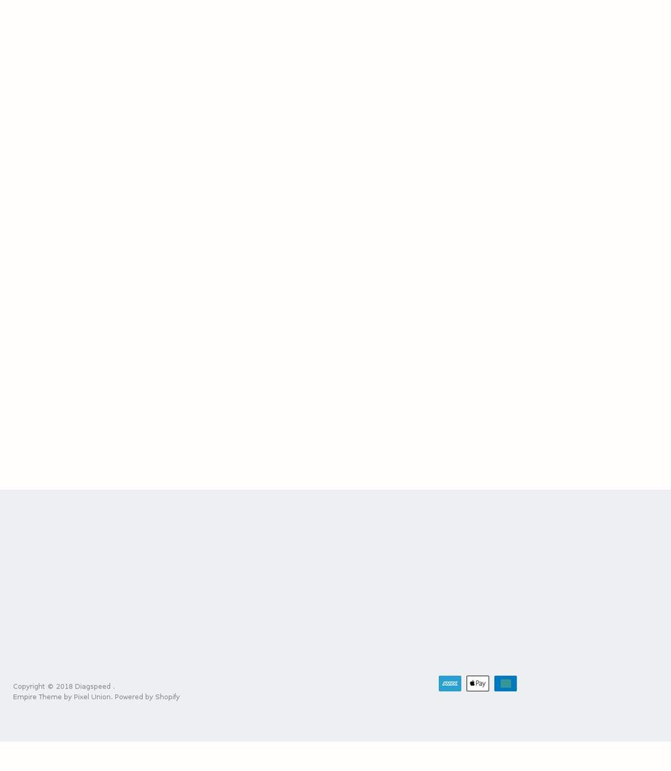 diagspeed.com shopify website screenshot